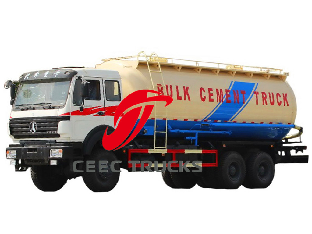Beiben 10 wheel offroad bulk cement mixer truck