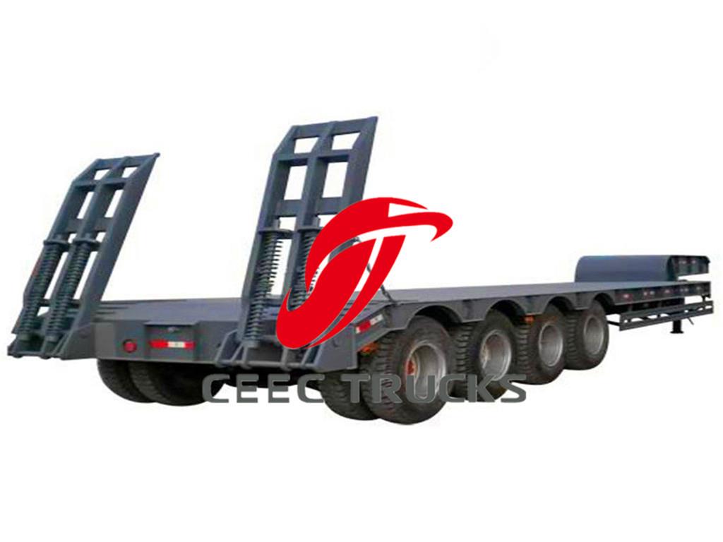 4 axle load bed semi trailer