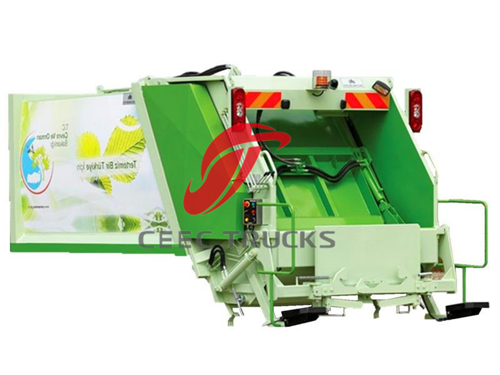 EURO standard garbage compactor truck superstructure