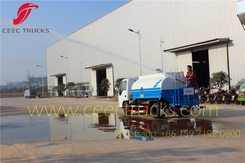 4 units ISUZU 5CBM water bowser export