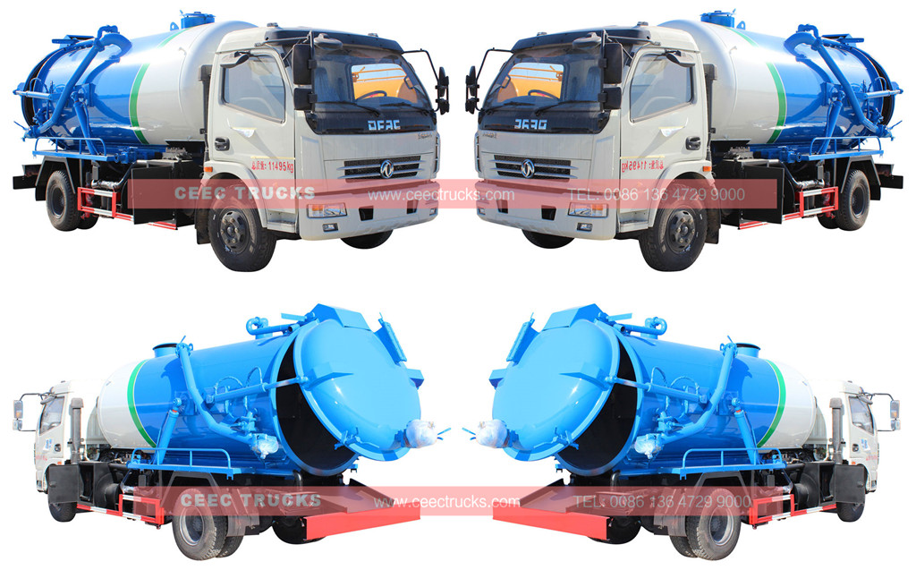 Cesspit emptier truck Dongfeng 6cbm
