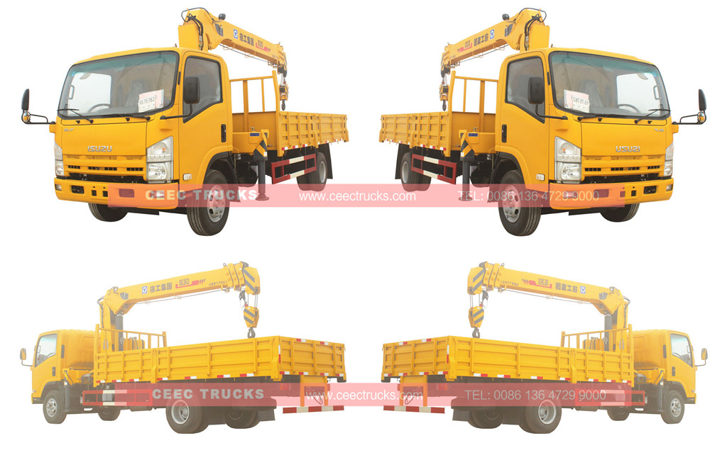  Wholeview ISUZU 6.3tons crane trucks