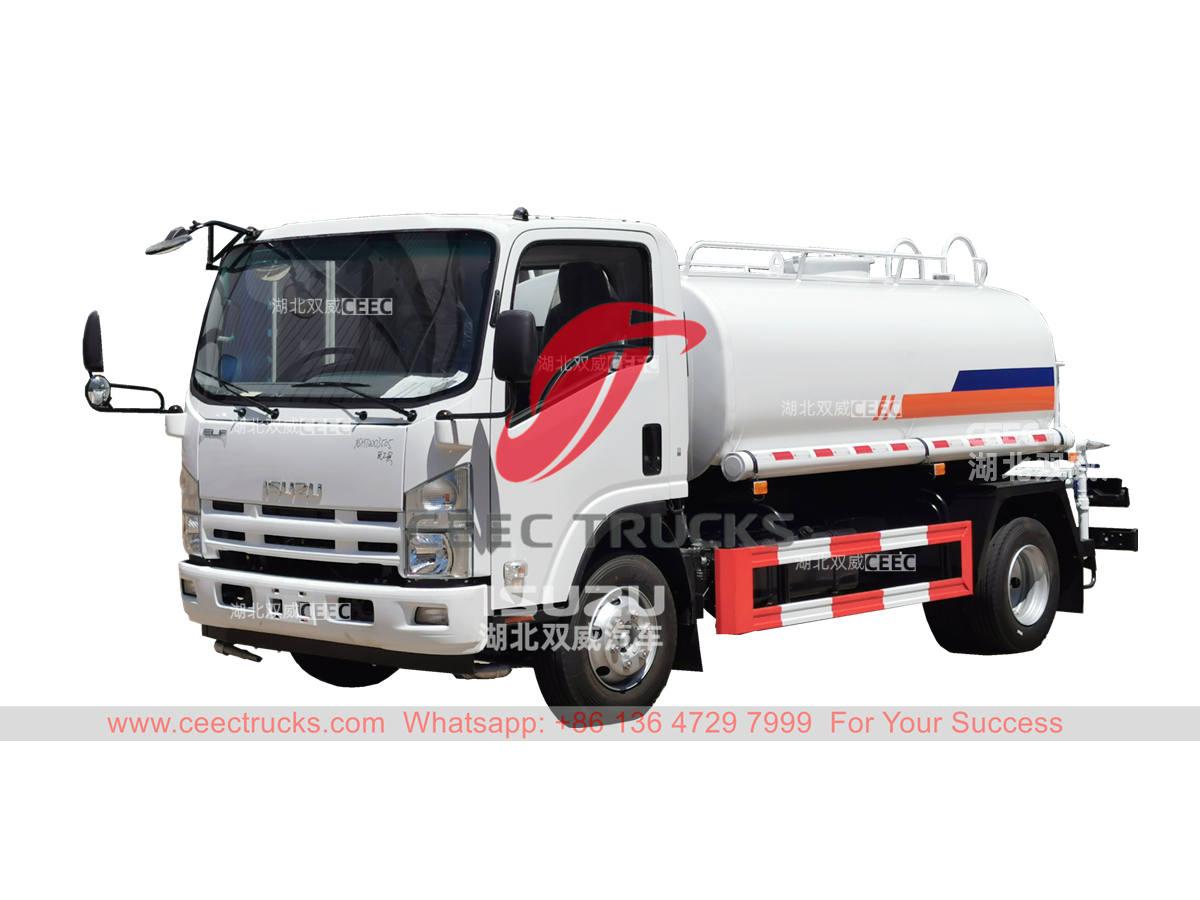 نوعية جيدة ايسوزو 6000 لتر شاحنة مياه الشرب الفولاذ المقاوم للصدأ للبيع