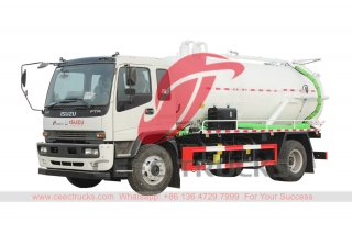 تصدير شاحنة شفط مياه الصرف الصحي ISUZU FTR إلى إفريقيا