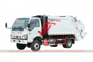 العلامة التجارية الجديدة ISUZU 600P 4 × 4 ضاغط القمامة للطرق الوعرة بأفضل الأسعار
