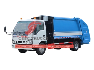 شاحنة ضاغطة النفايات ISUZU NKR 6CBM مع بيع المصنع مباشرة