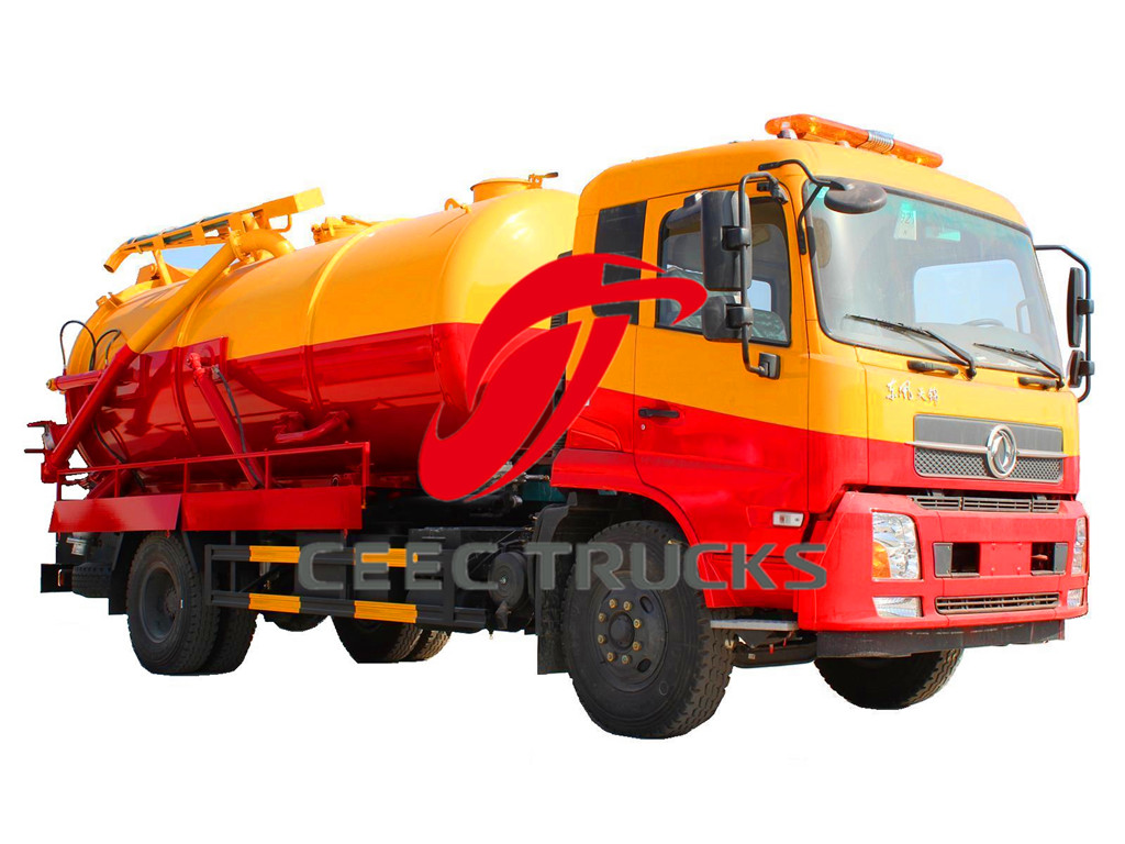 dongfeng 10 CBM cesspit emptier drawing