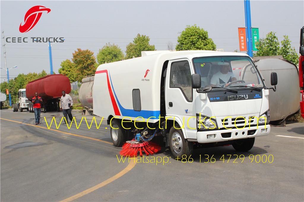 ISUZU 4 CBM road sweeper truck export nigeria