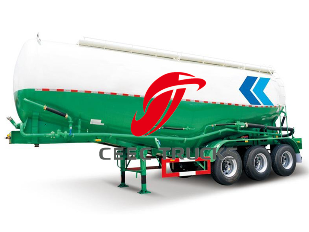3 axle bulk cement tanker semitrailer for powder