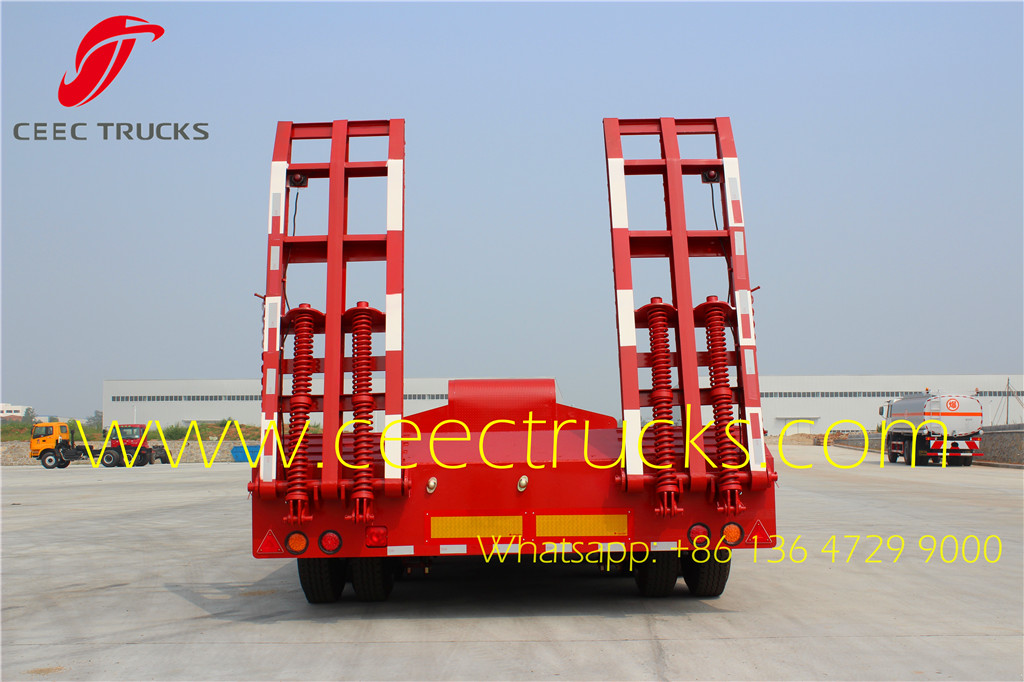 50T low flatbed semi trailers