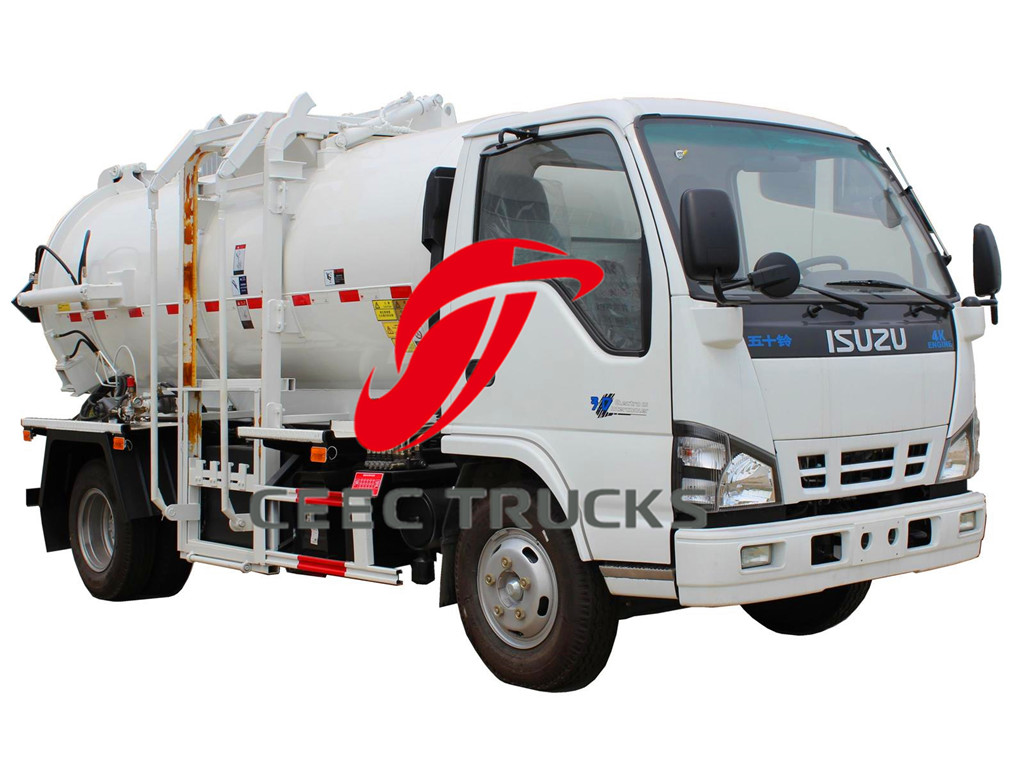 ISUZU 4-5 CBM kitchen garbage truck manfuacturer