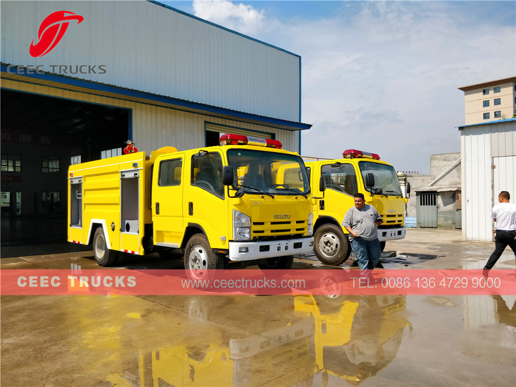 ISUZU Firefighting truck for inspection
