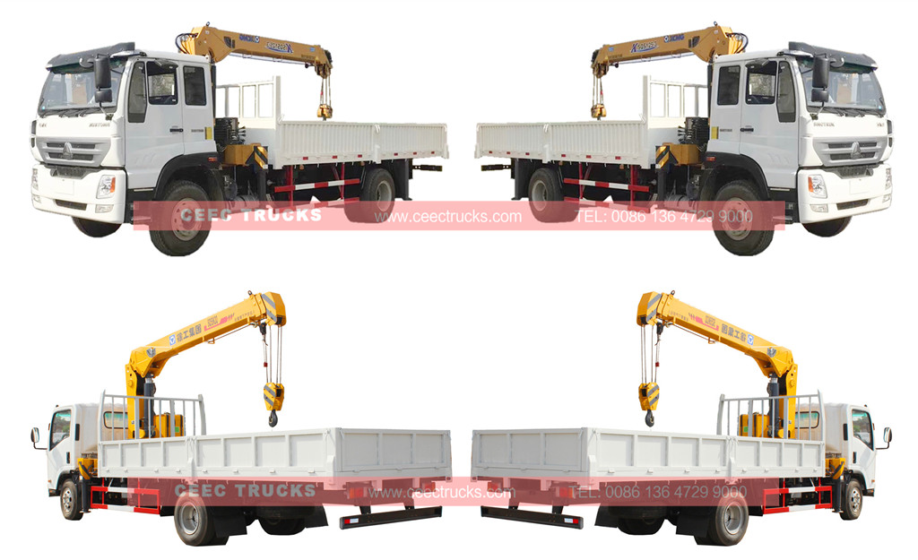 SINOTRUK HOWO 5T truck mounted crane wholesale