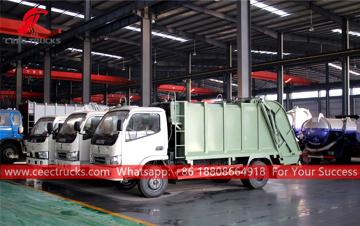 Garbage compression trucks are finished production