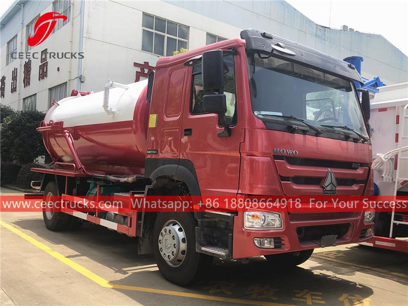 HOWO 4×2 vacuum suction truck