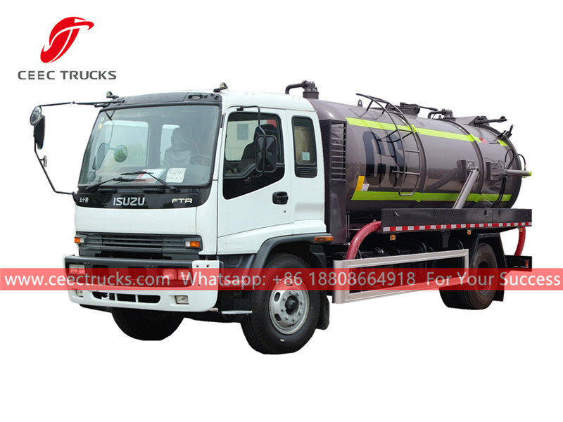 ISUZU 6 wheeler sewage treatment truck