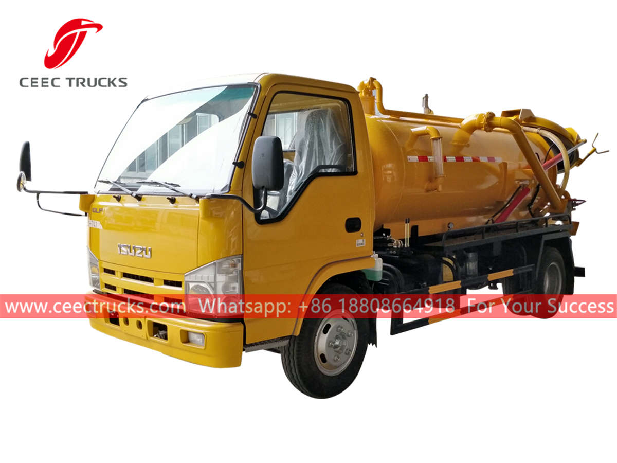 ISUZU 3 CBM vacuum sewage truck