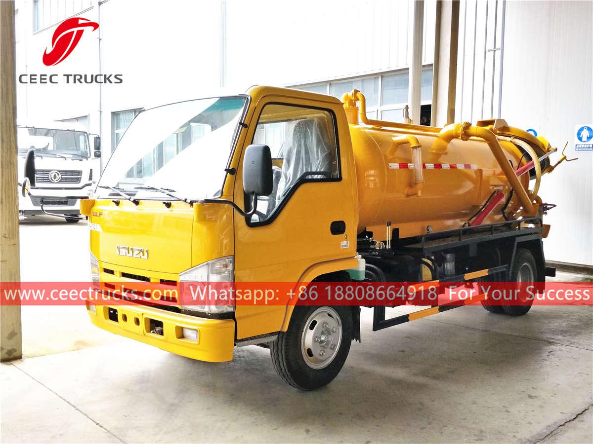 ISUZU ELF sewage vacuum truck