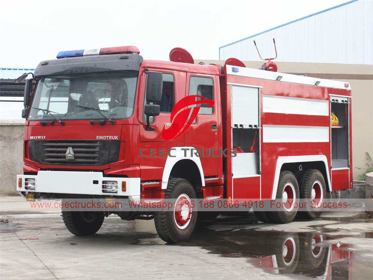 HOWO all wheel drive fire truck