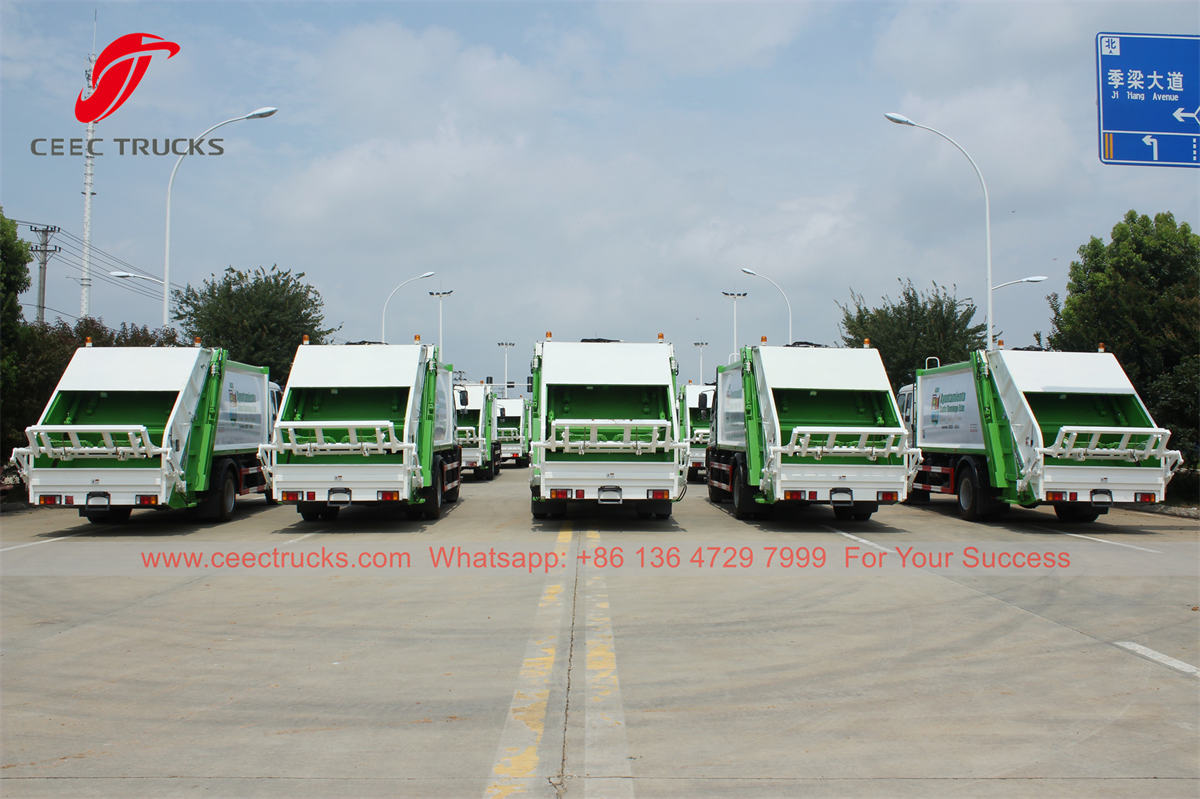 ISUZU back loading bin trucks supplier