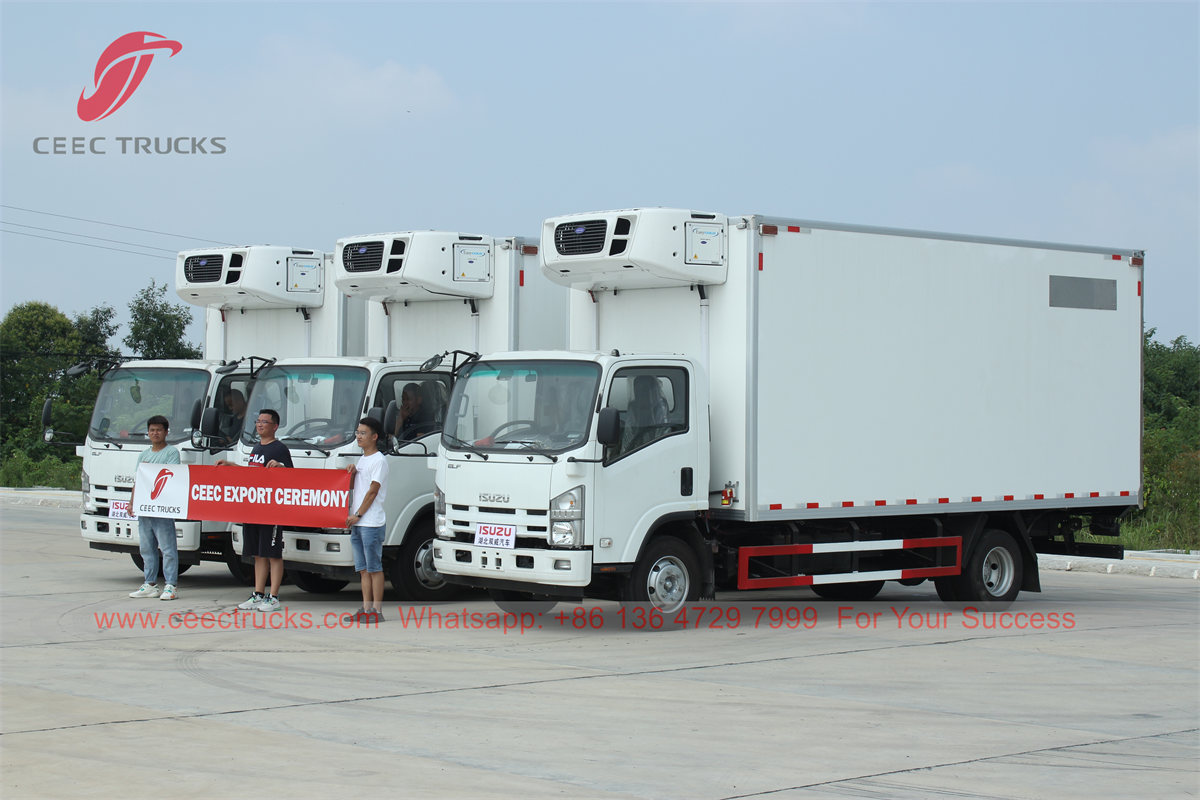 ISUZU 5 ton freezer box truck for sale