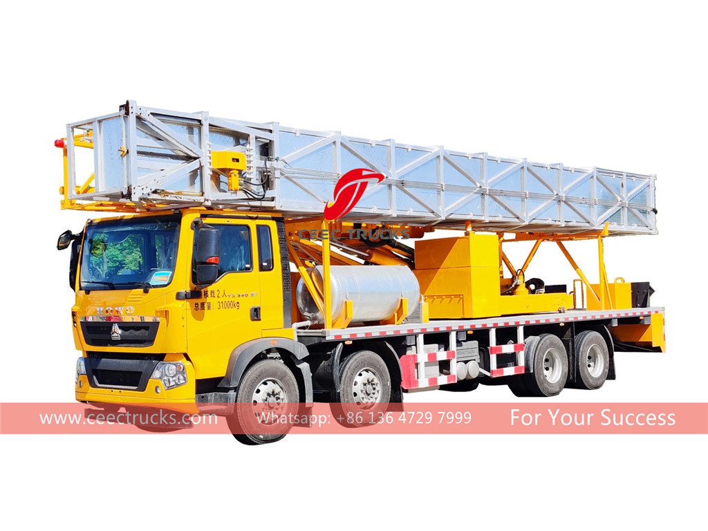 HOWO 8x4 bridge inspection truck export to South American