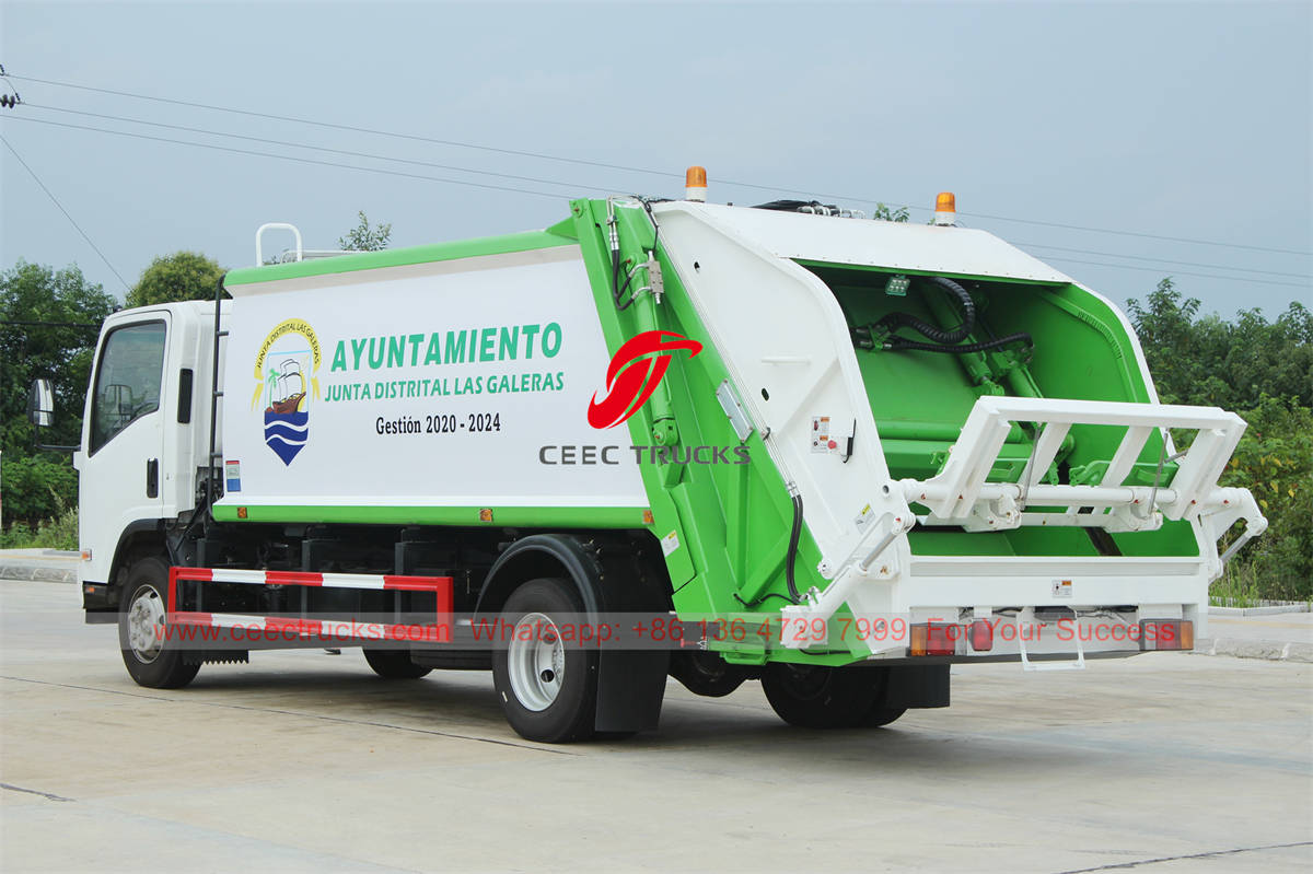 شاحنة ضغط النفايات ISUZU ذات 6 عجلات لأفريقيا