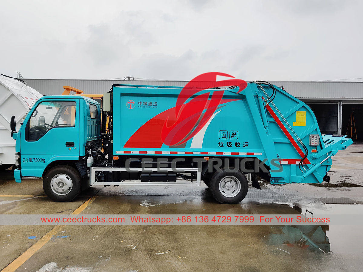 بيع شاحنة هدم النفايات ISUZU 6 CBM