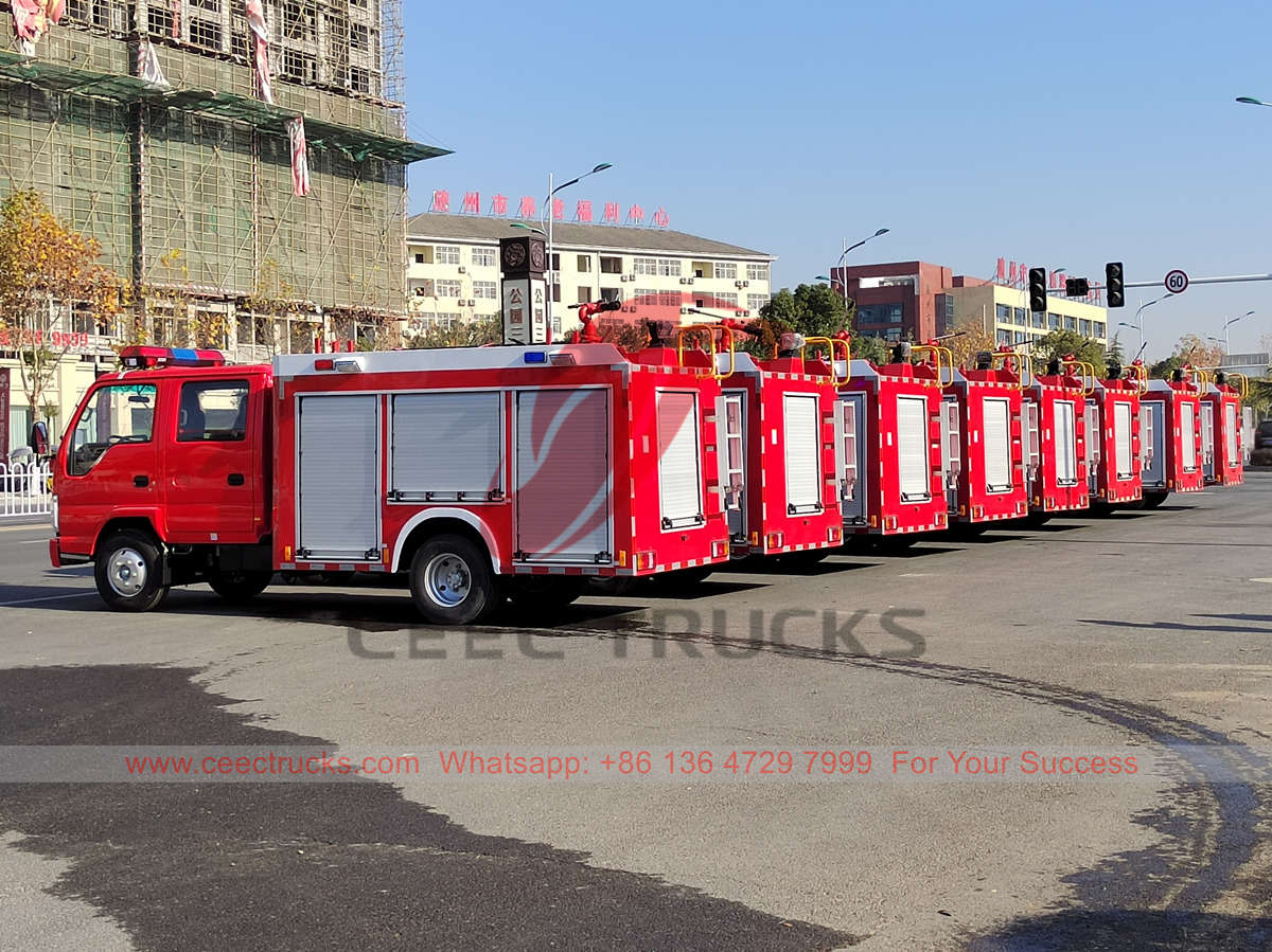 ISUZU 1500 liters water fire engine for Vietnam