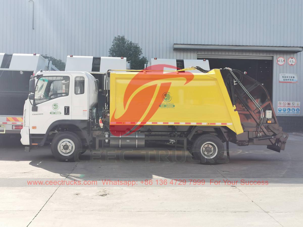 HOWO back loading bin lorry for sale