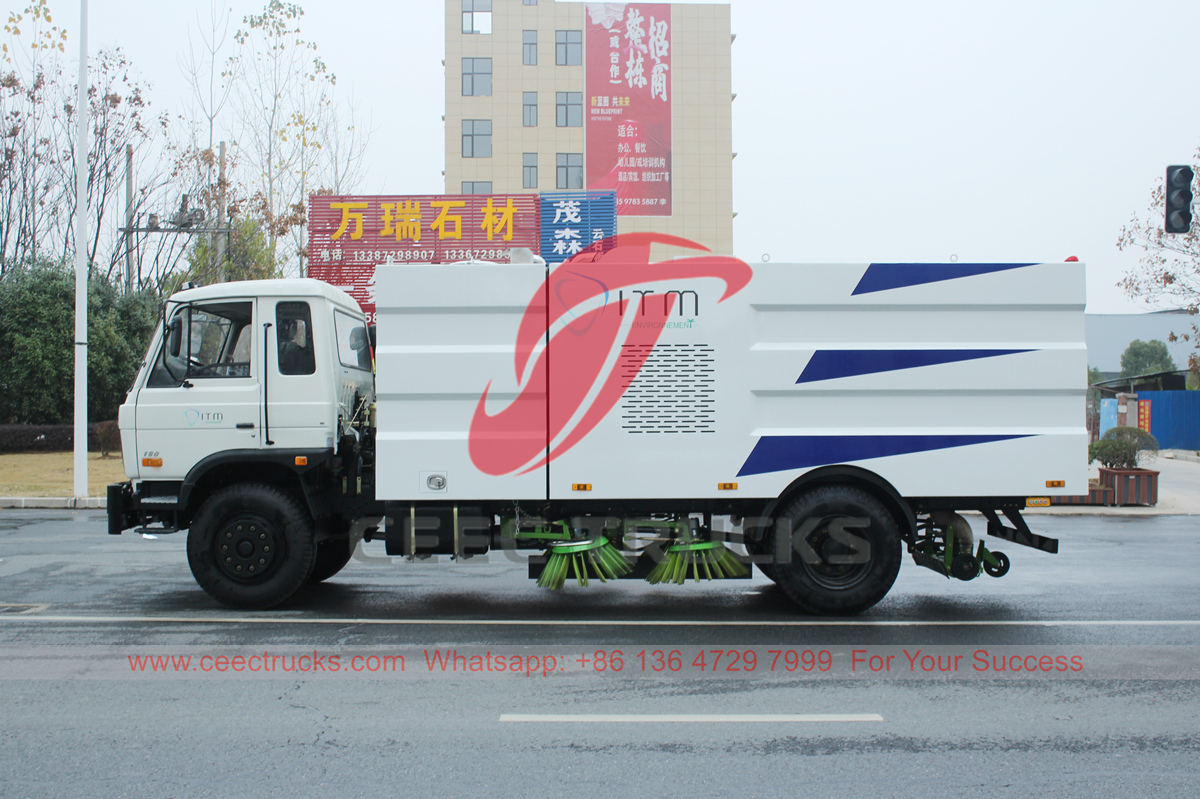 Dongfeng street sweeper truck for export