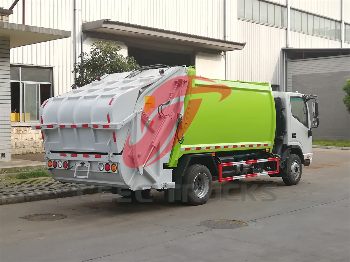العلامة التجارية الجديدة JAC شاحنة جمع القمامة تحميل الخلفي