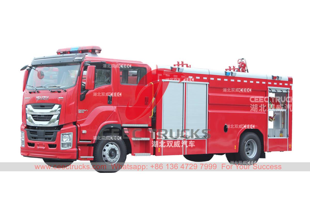 العلامة التجارية الجديدة ISUZU GIGA 380HP 8000 ليتر شاحنة مكافحة الحرائق للبيع