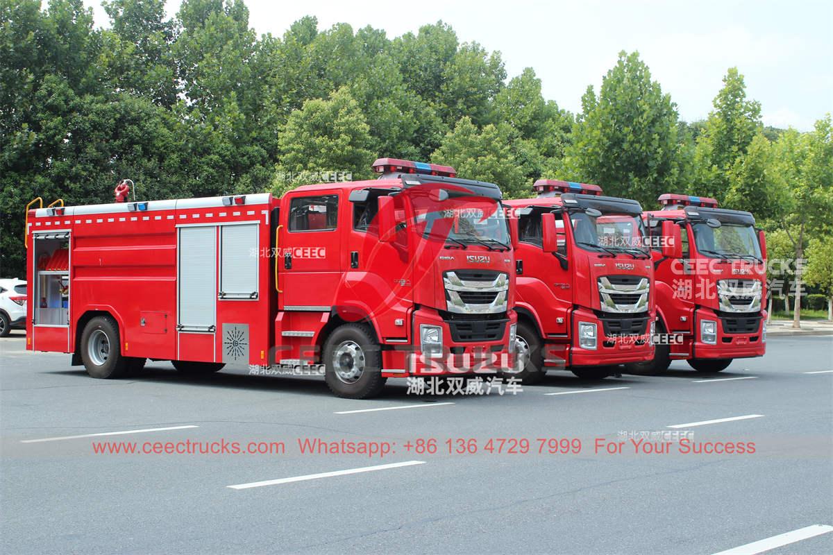 اليابان ايسوزو جيجا 4 × 2 شاحنة إطفاء الحرائق الثقيلة للبيع
