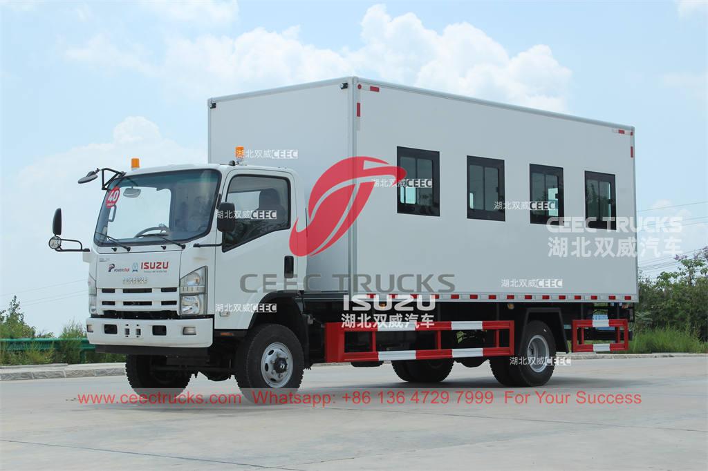 Custom-made ISUZU 700P 4Ã—4 passenger transport truck for sale