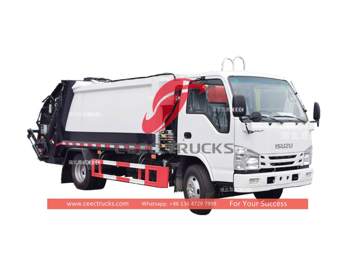 العلامة التجارية الجديدة ايسوزو 4 × 2 شاحنة القمامة الضاغطة للبيع