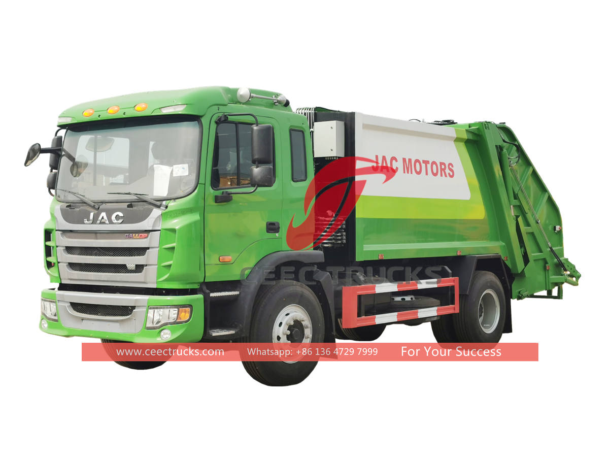 العلامة التجارية الجديدة JAC 6 wheeler النفايات ضاغط الشاحنة للبيع