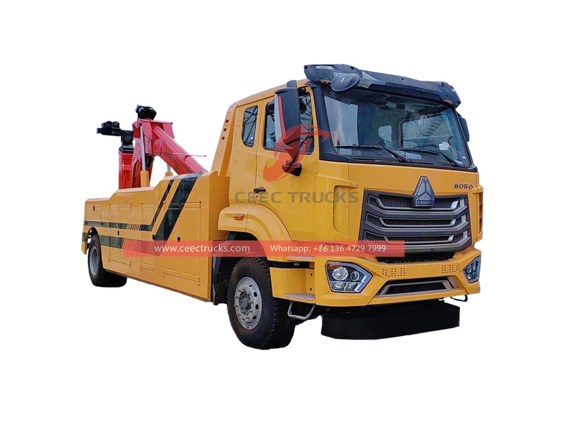 HOWO Road Wrecker 18 ton شاحنة تصدير إلى أمريكا الجنوبية