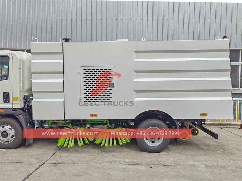 HOWO street road sweeping truck