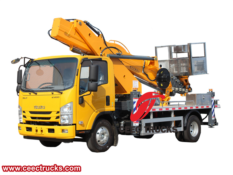 Isuzu KV100 bucket truck