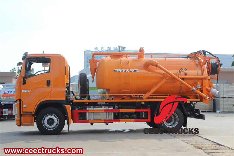  Isuzu FVR jetting combined cleaning sewage truck