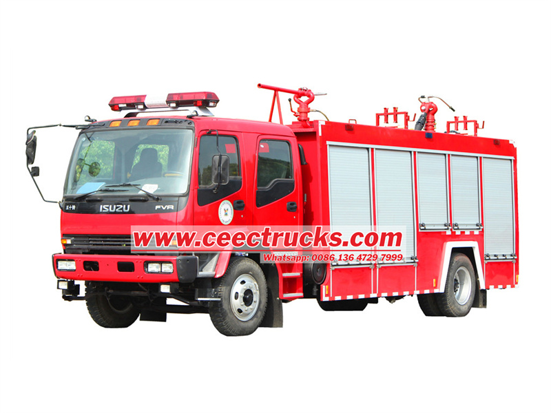 Isuzu FVR dry powder fire truck