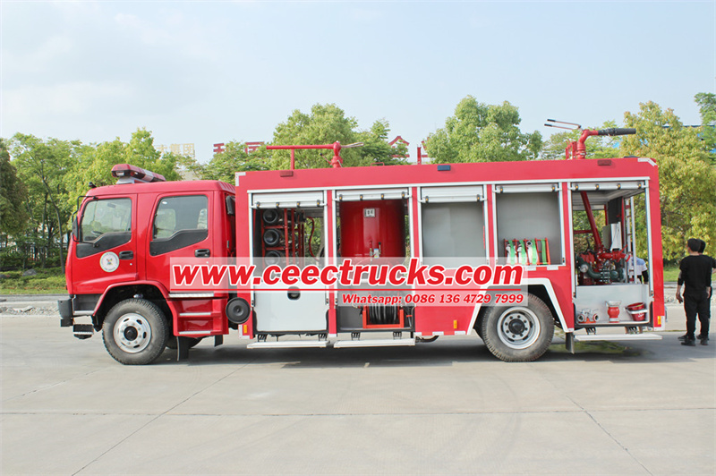 Isuzu FVR dry powder fire truck