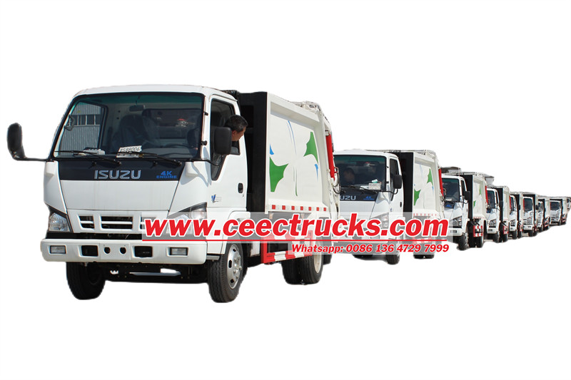 isuzu rear loader garbage truck