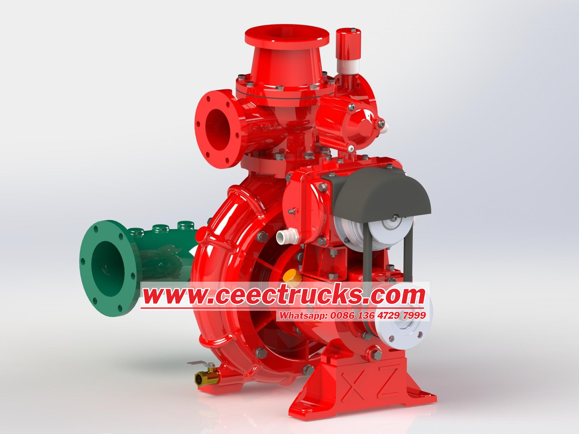 Fire pump for ISUZU firefighting truck