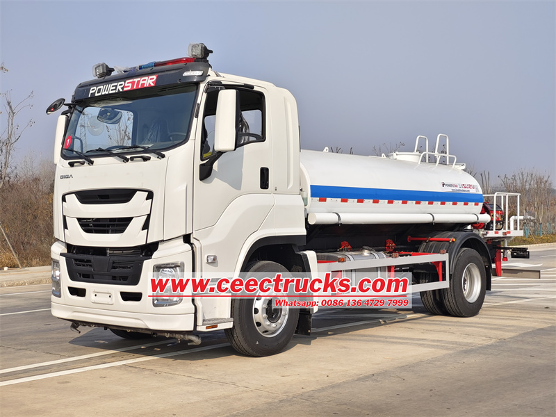 Isuzu FTR 10 cbm dust control water truck 