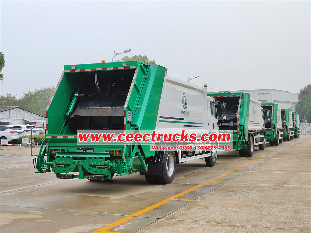 FAW 13yards rubbish compactor truck