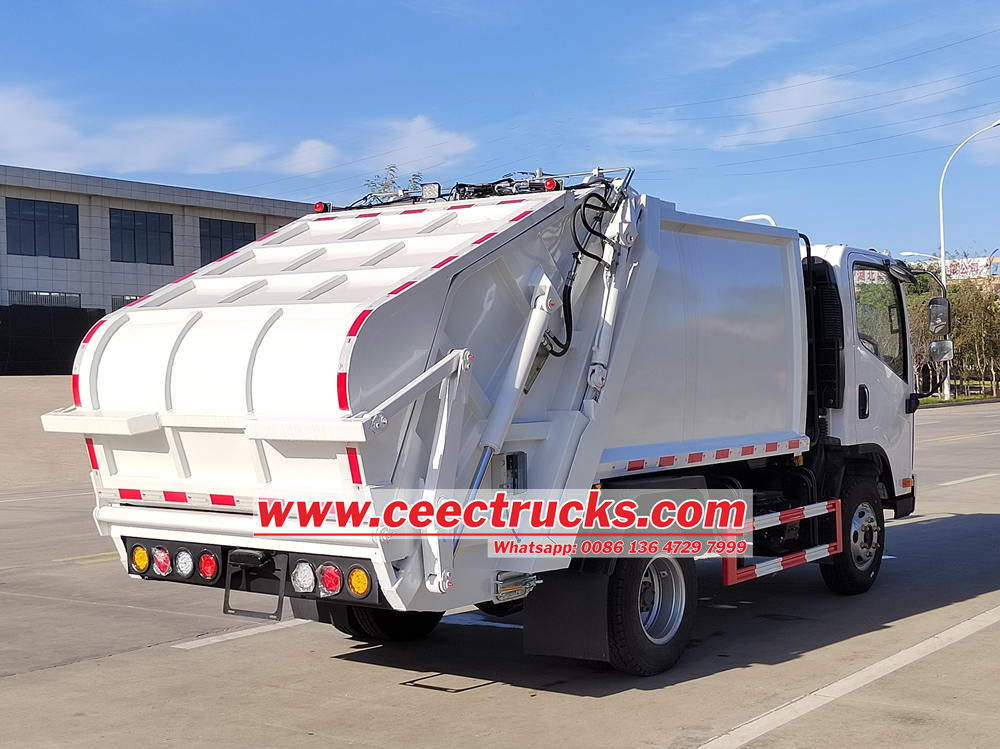 FAW split rear loader garbage truck