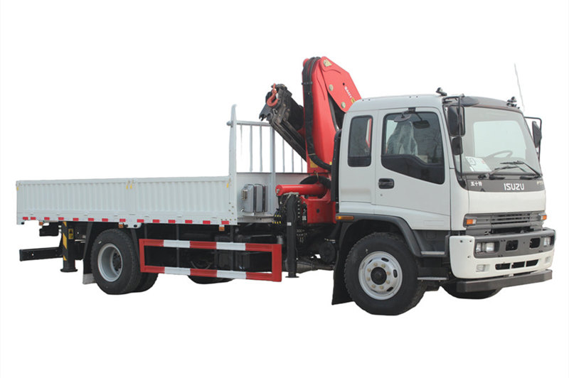 Isuzu truck mounted crane