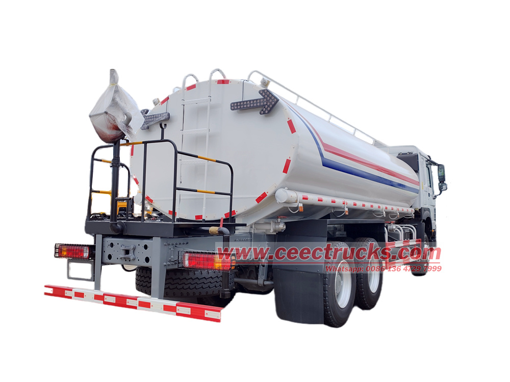 HOWO 6X4 towable water bowser with sprinkler